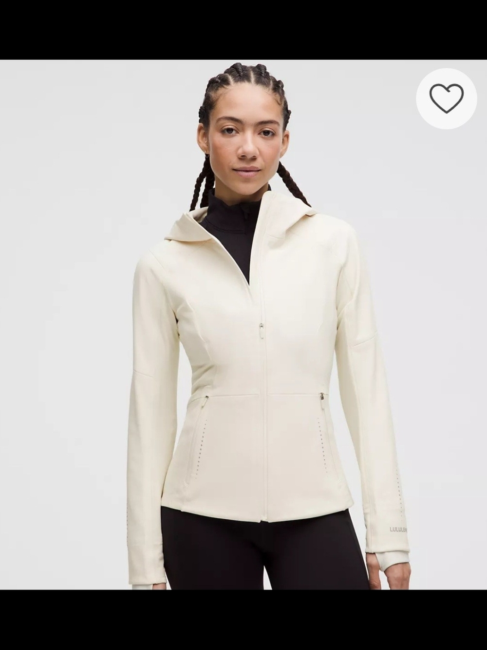 Lululemon Cross Chill Performance Jacket. Cream. Size Medium